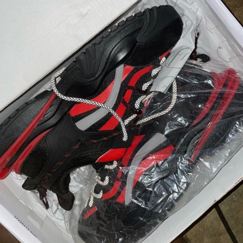 New Men's Javi Dominance Casual Shoes Low Top black/Red Size 12 Brand New!